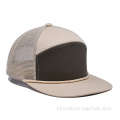 Aangepaste 7 Panel Trucker Cap Hats met touw